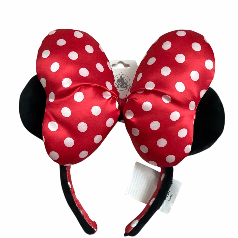 Disney giant red polka dot Minnie headband